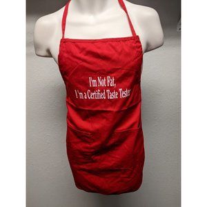 I'm not fat I'm a Certified Taste Tester Apron Funny Gag Gift  by Port Authority